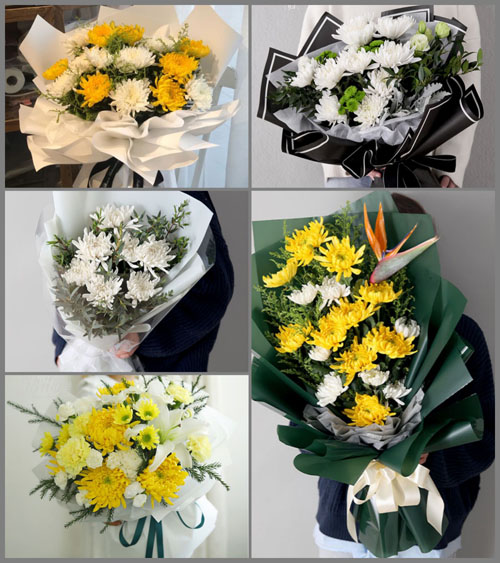 贵州毕节市赫章县财神镇中田坝村白事花束代送
